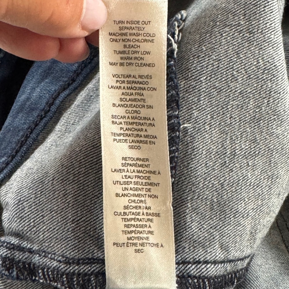 Chico's Perfect Stretch Women's Size 1.5R M/10 Dark Wash Soft Pull On Jeggings - Picture 8 of 10